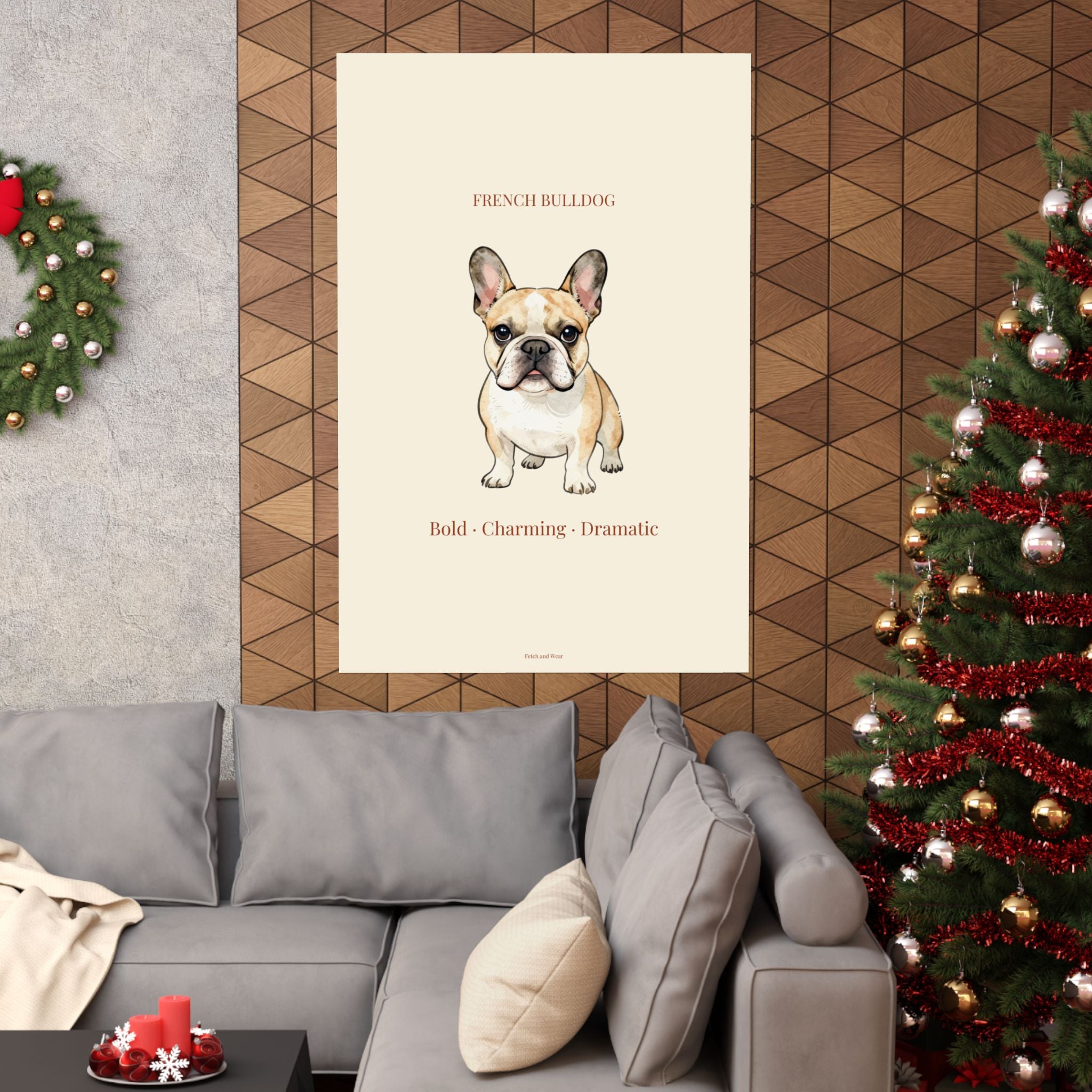 French Bulldog Print · Dog Breed Wall Art · Frenchie Gift · Matte Poster