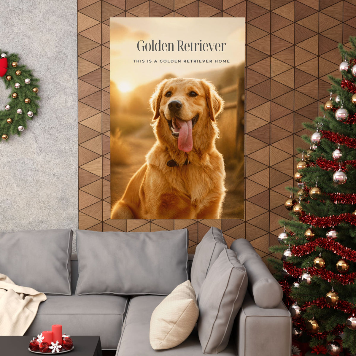 Golden Retriever Print · Dog Breed Wall Art · Golden Retriever Gift · Matte Poster