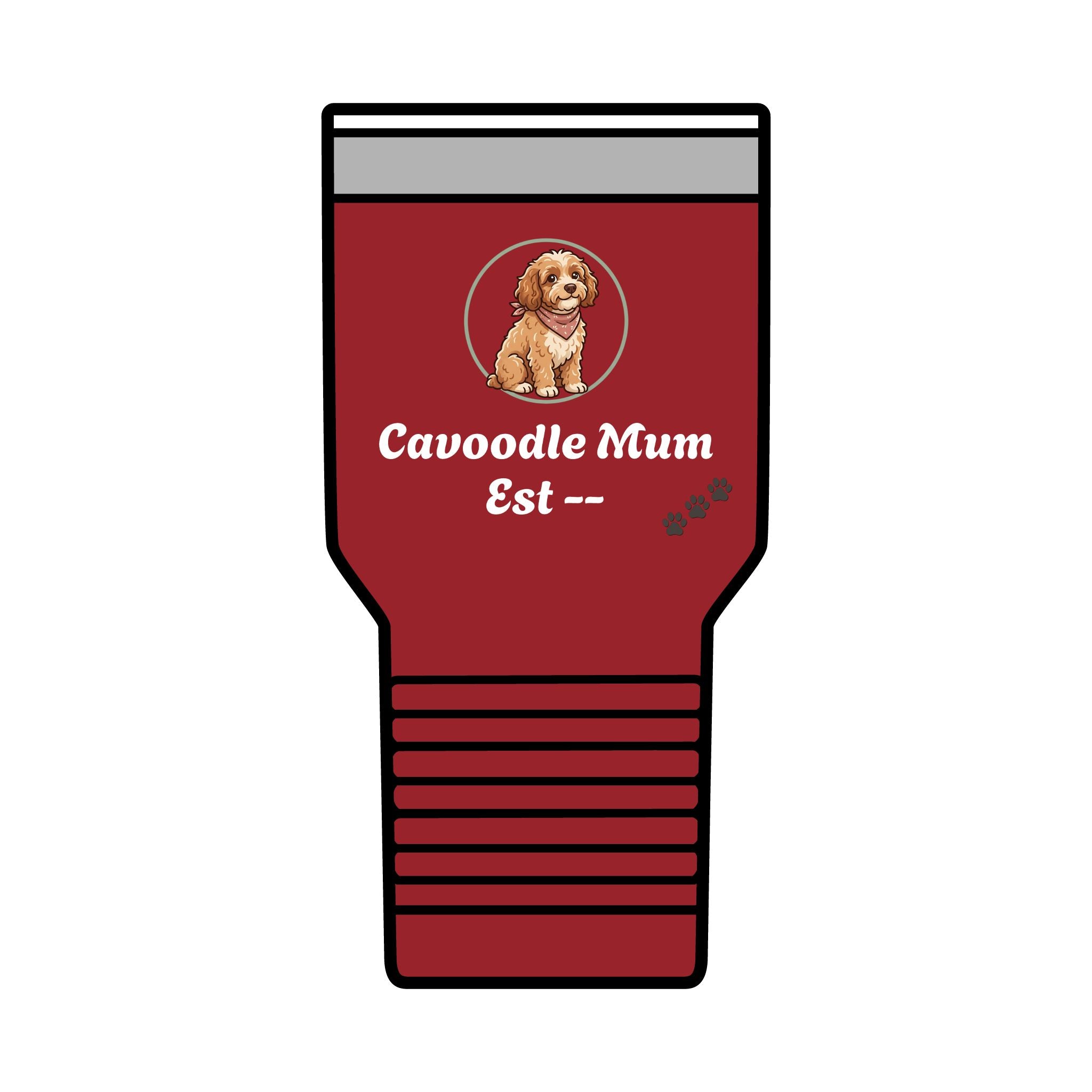 Cavoodle Mum Tumbler · Insulated 30oz Travel Cup · Cavoodle Gift