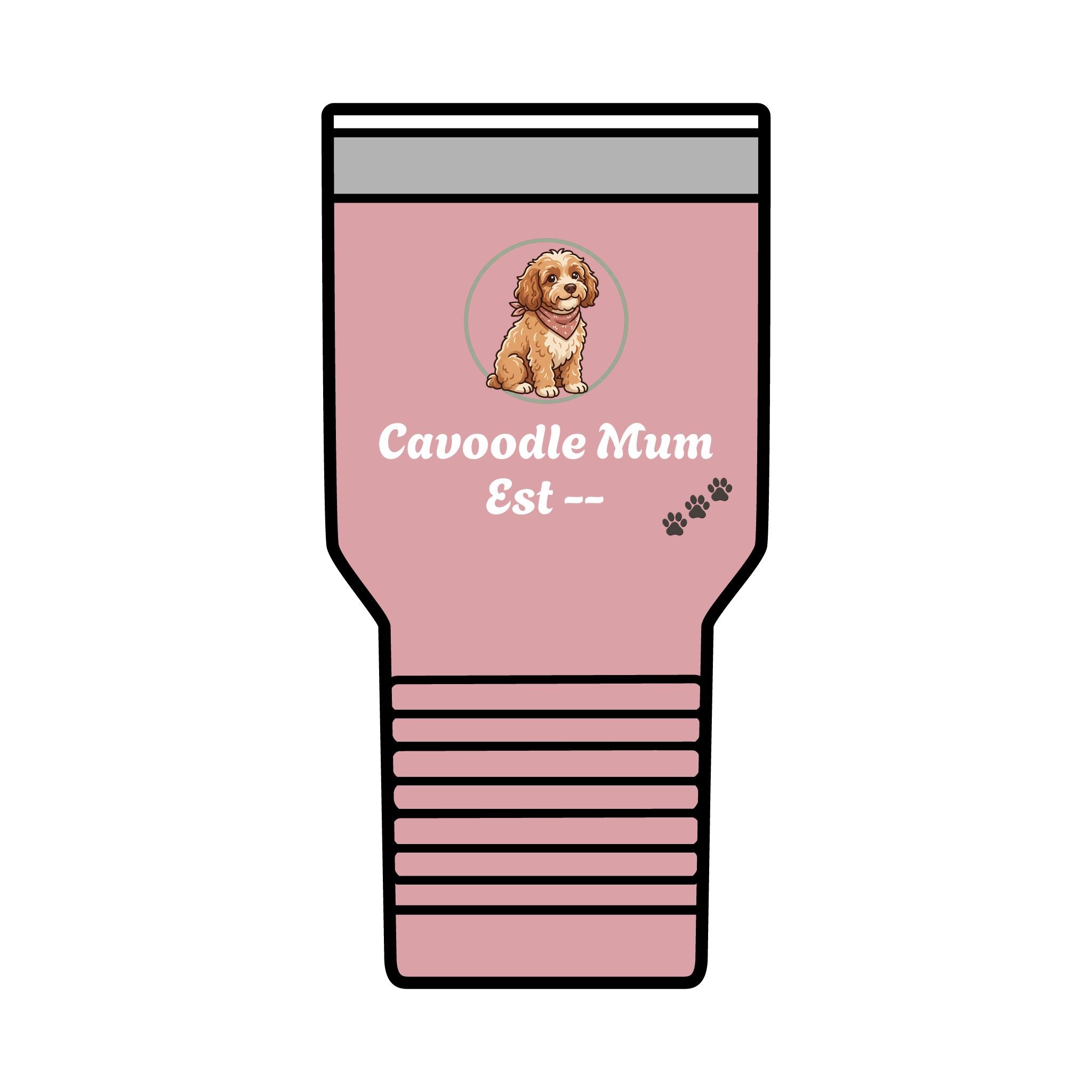 Cavoodle Mum Tumbler · Insulated 30oz Travel Cup · Cavoodle Gift