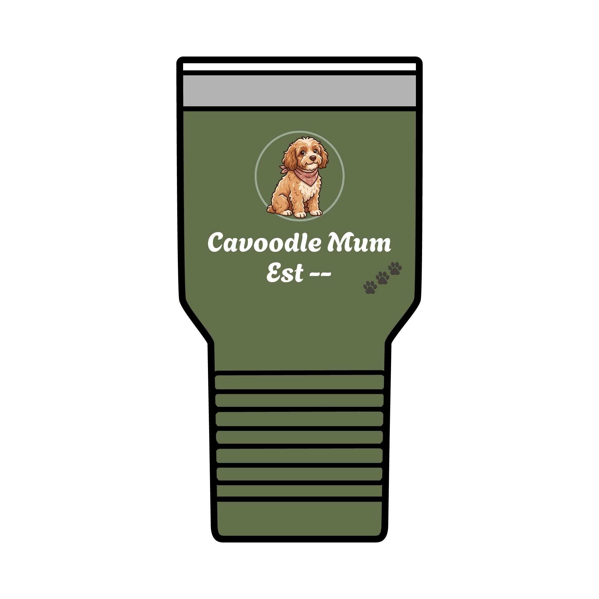 Cavoodle Mum Tumbler · Insulated 30oz Travel Cup · Cavoodle Gift