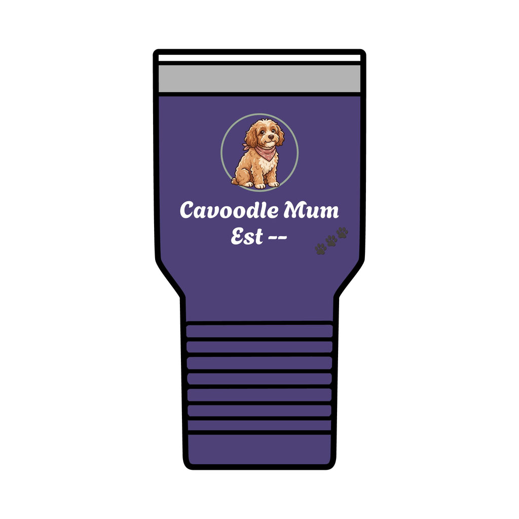 Cavoodle Mum Tumbler · Insulated 30oz Travel Cup · Cavoodle Gift