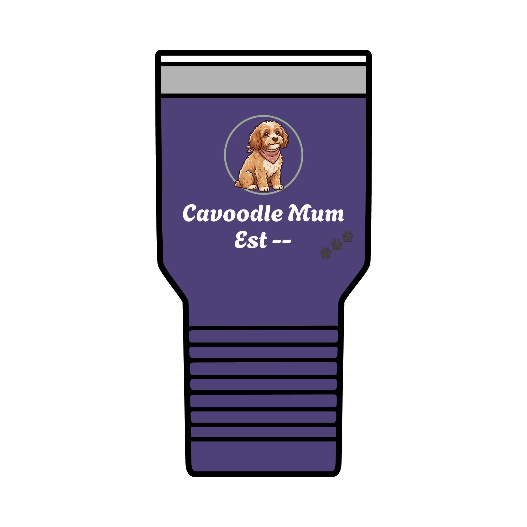 Cavoodle Mum Tumbler · Insulated 30oz Travel Cup · Cavoodle Gift
