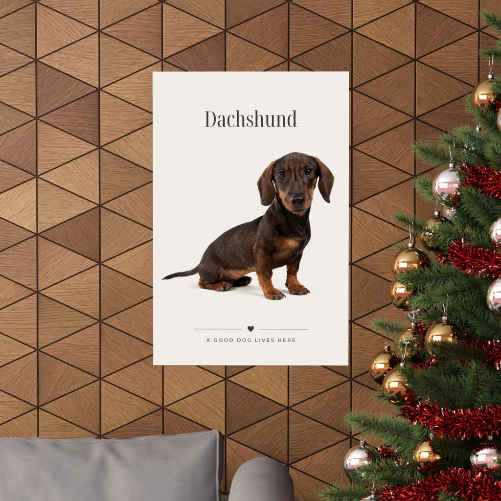 Dachshund Print · Dog Breed Wall Art · Dachshund Gift · Matte Poster