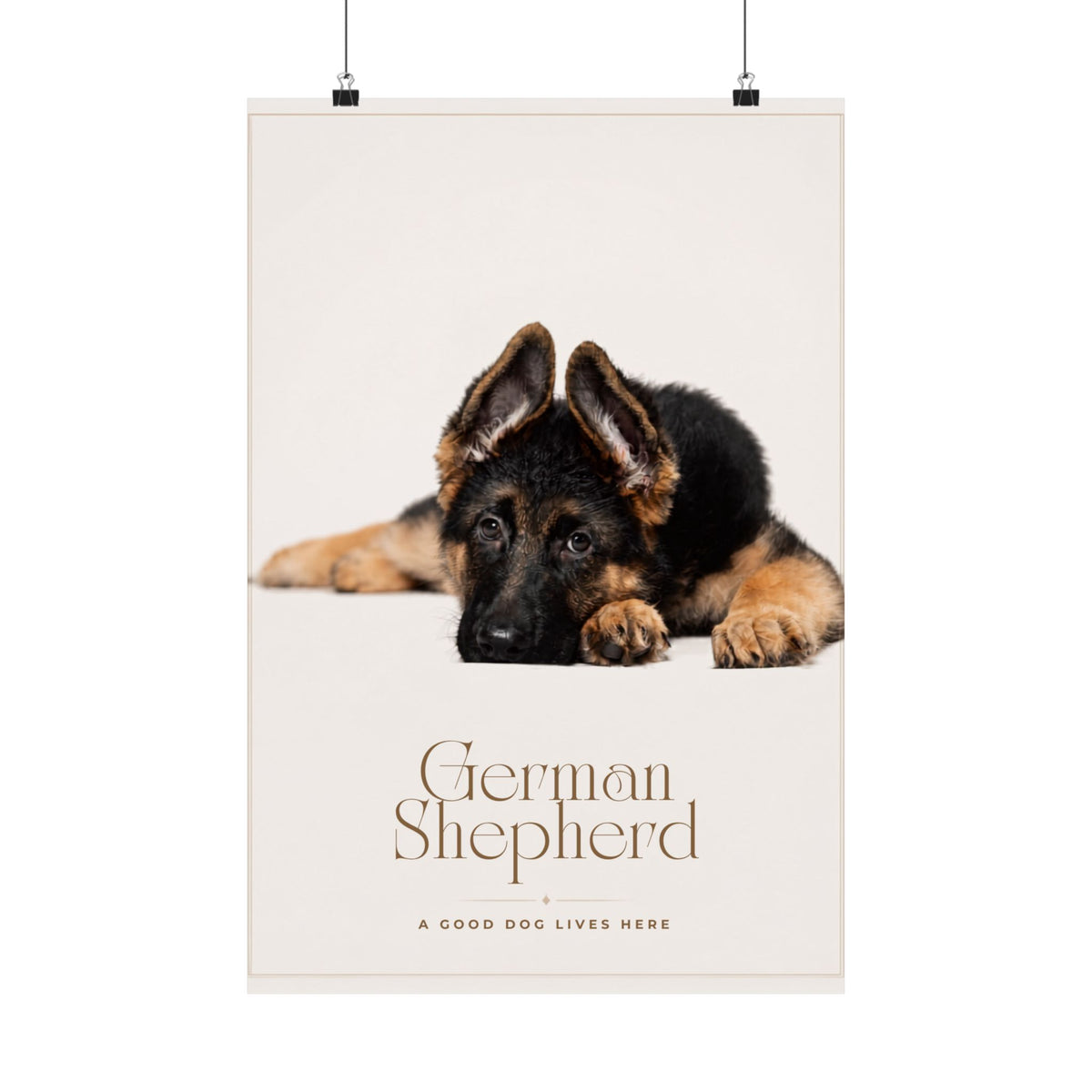 German Shepherd Print · Dog Breed Wall Art · German Shepherd Gift · Matte Poster