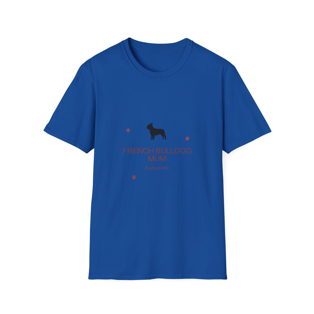 French Bulldog Mum T-Shirt · Frenchie Gift for Women · Dog Mum Tee