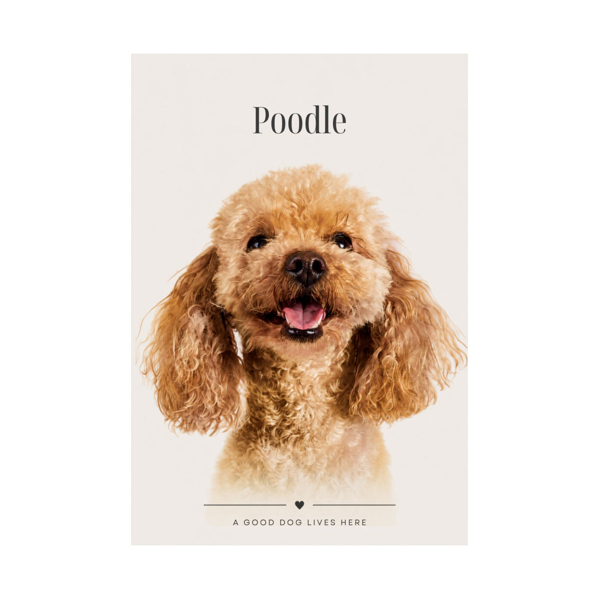 Poodle Print · Dog Breed Wall Art · Poodle Gift · Matte Poster
