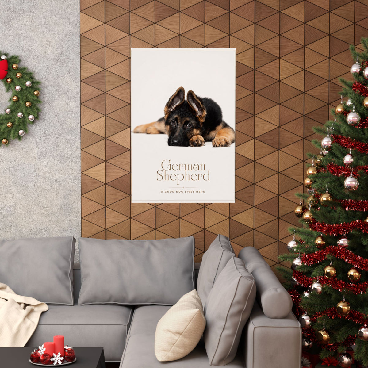 German Shepherd Print · Dog Breed Wall Art · German Shepherd Gift · Matte Poster