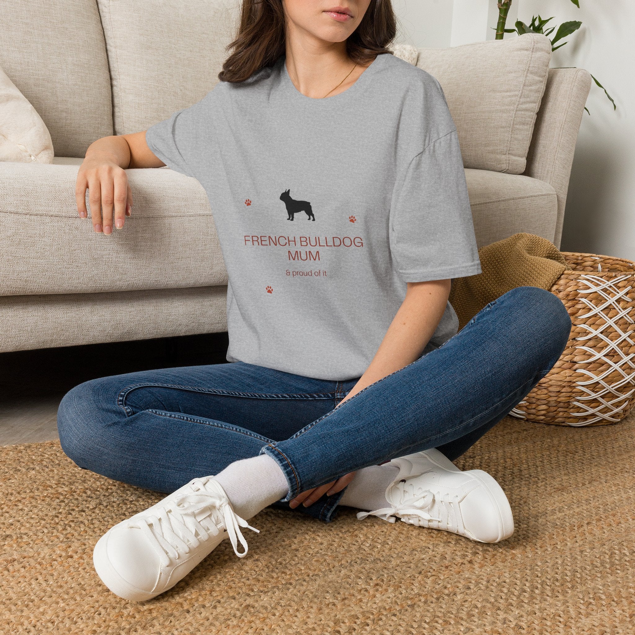French Bulldog Mum T-Shirt · Frenchie Gift for Women · Dog Mum Tee