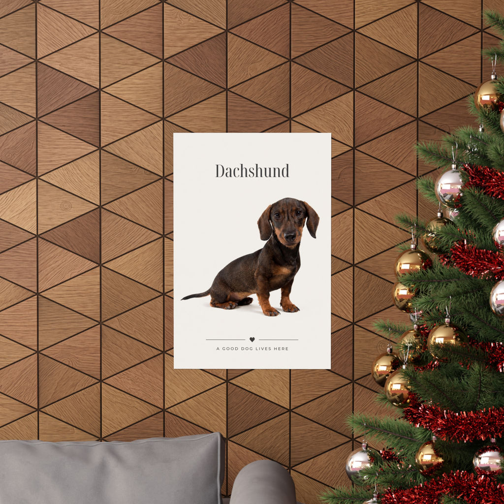 Dachshund Print · Dog Breed Wall Art · Dachshund Gift · Matte Poster